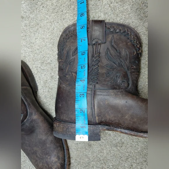 Frye Women Size 8.5B Brown Leather Western Boots - Picture 9 of 13